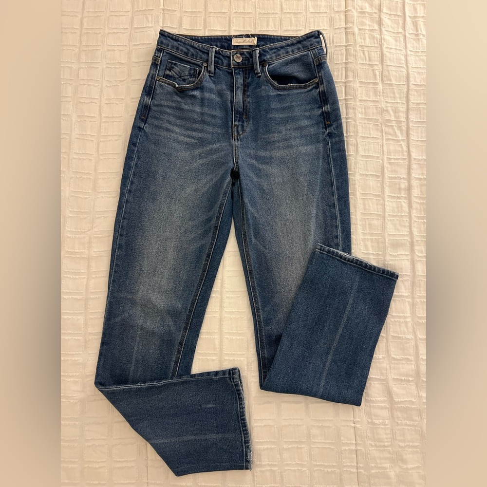 Unpublished High Waist Straight Leg Jeans Size 27 Medium Wash